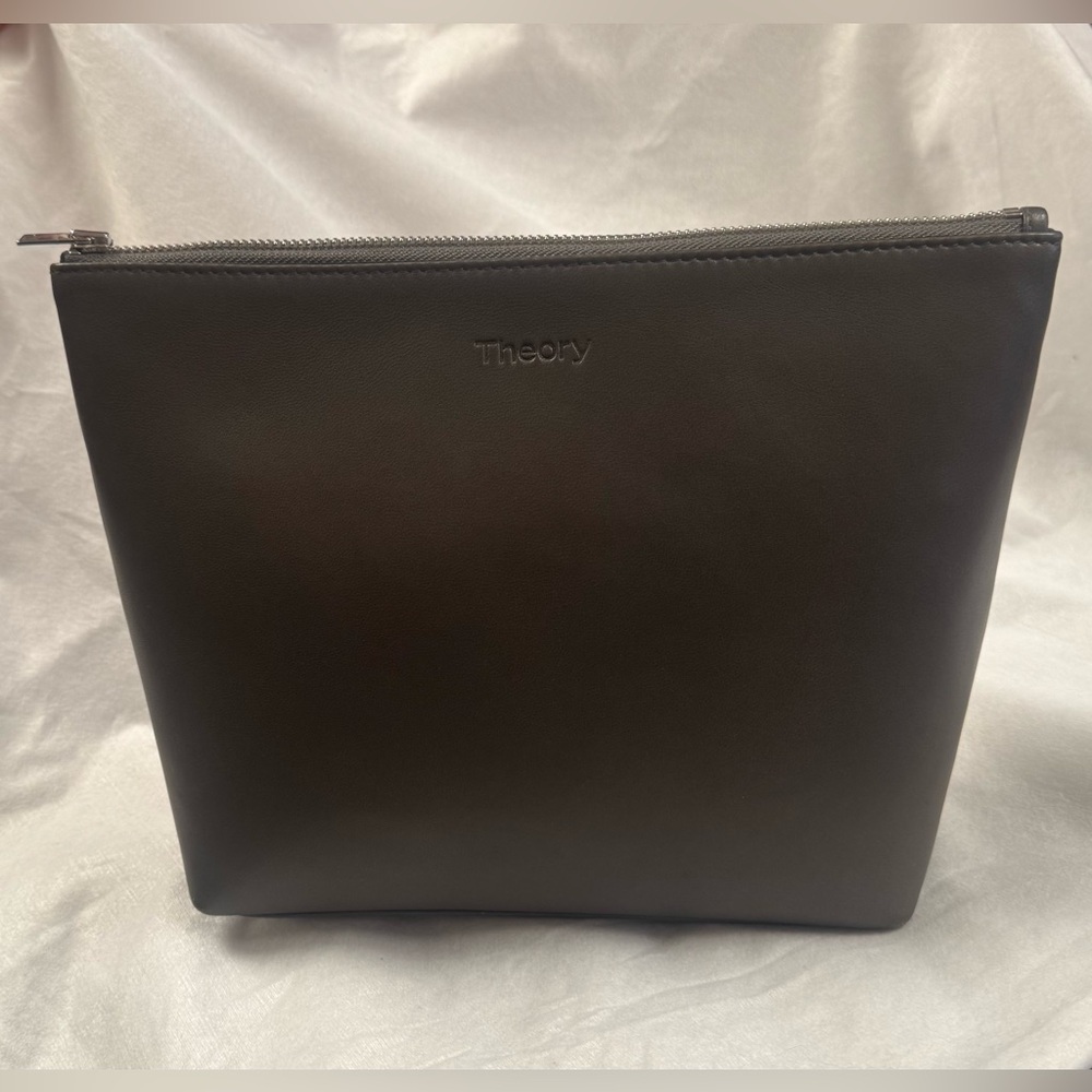 Theory Leather Toiletry Bag